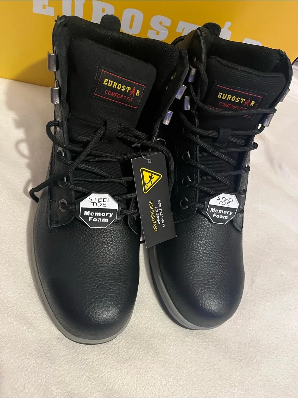 Black Steel Toe Men's Work Boots